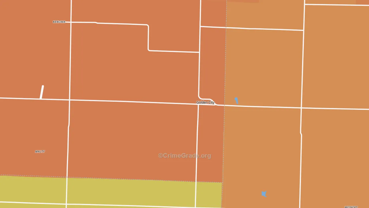 Golden City, MO Map of Murder Rates