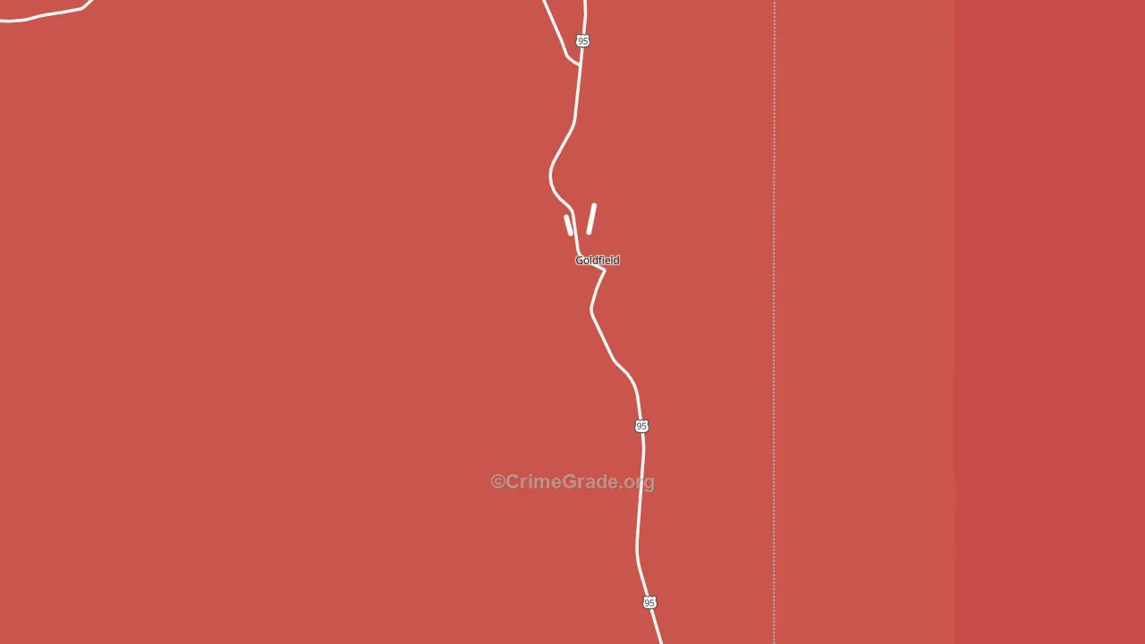 Goldfield, NV Map of Murder Rates