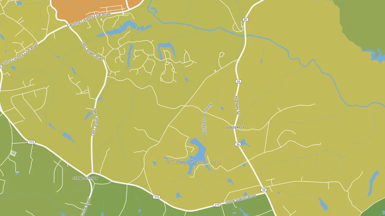 Golightly, SC Map of Murder Rates