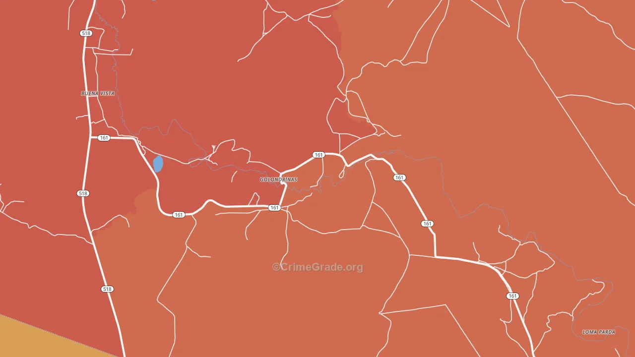 Golondrinas, NM Map of Murder Rates