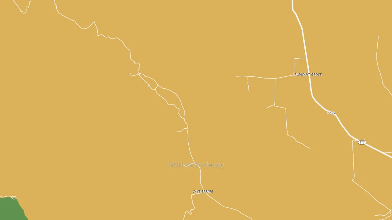 Gonce, AL Map of Murder Rates