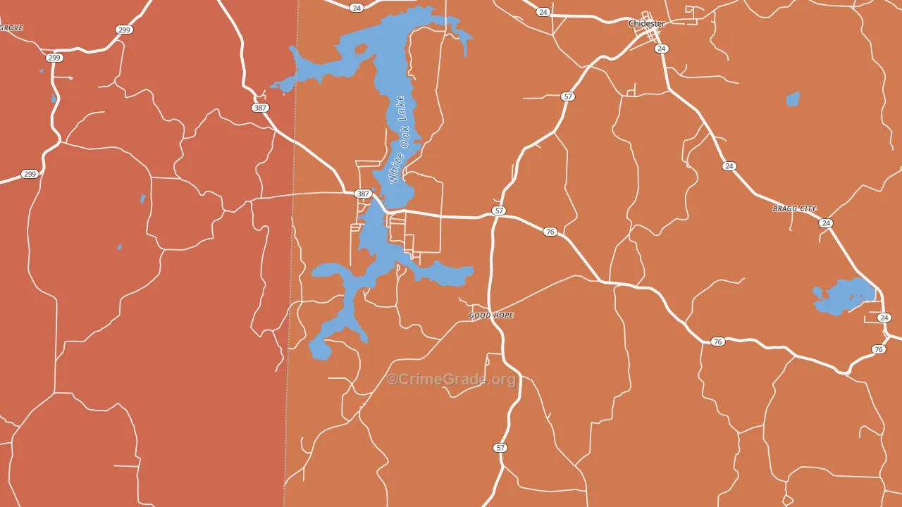 Good Hope, AR Map of Murder Rates