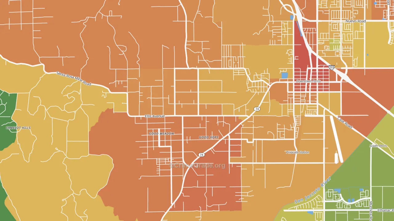Good Hope, CA Map of Murder Rates
