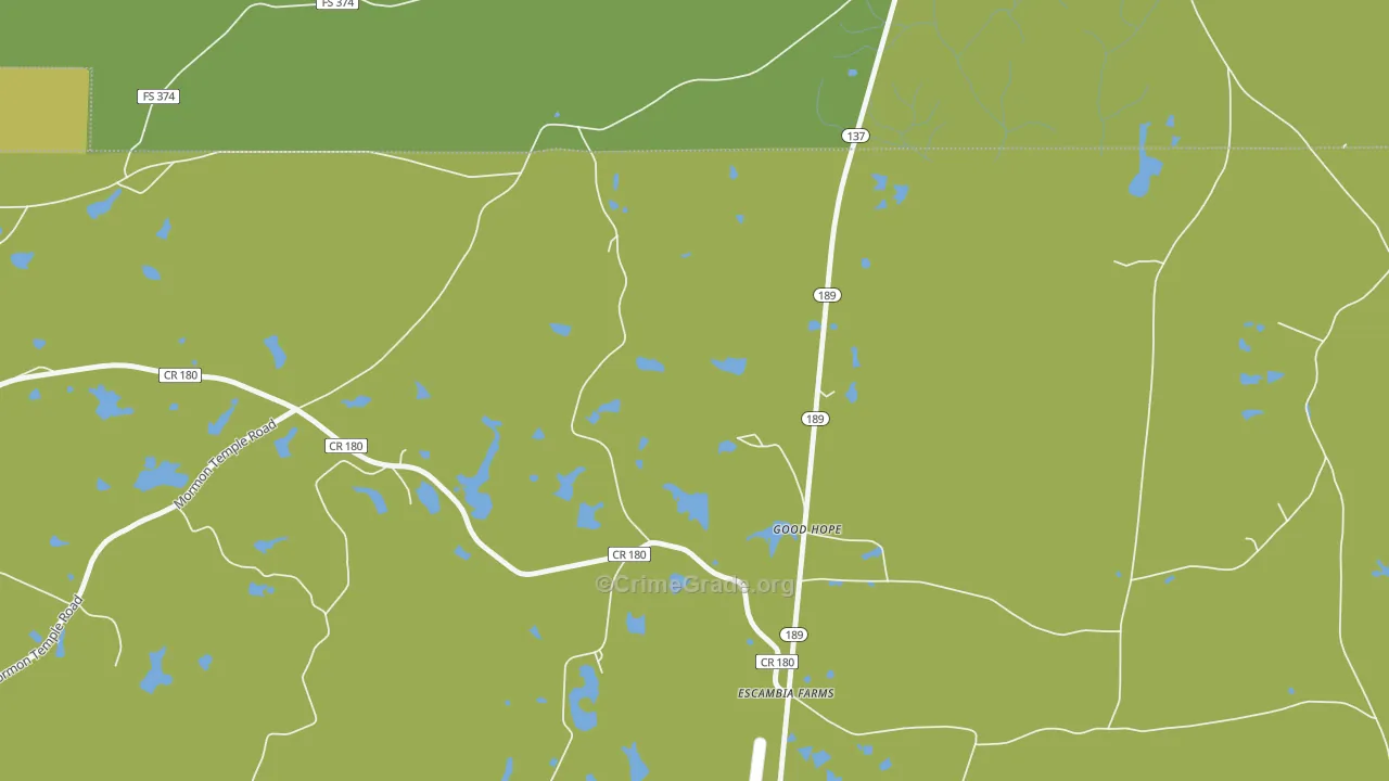 Good Hope, FL Map of Murder Rates