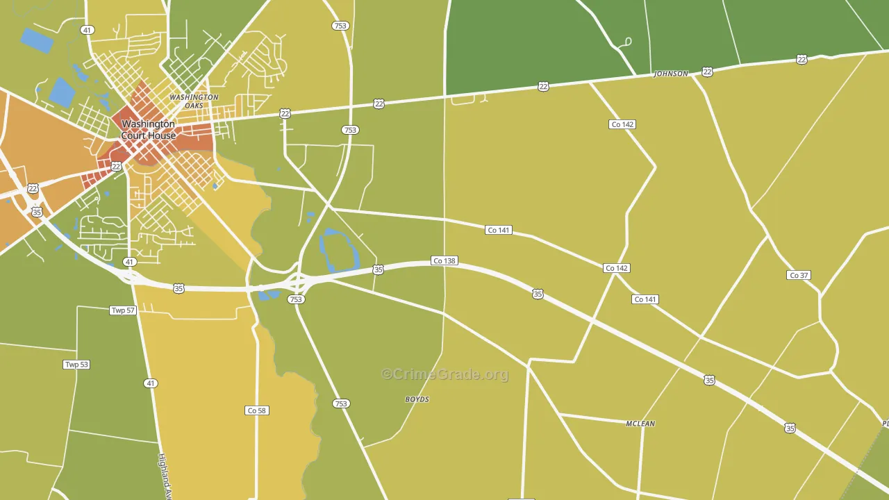 Good Hope, OH Map of Murder Rates