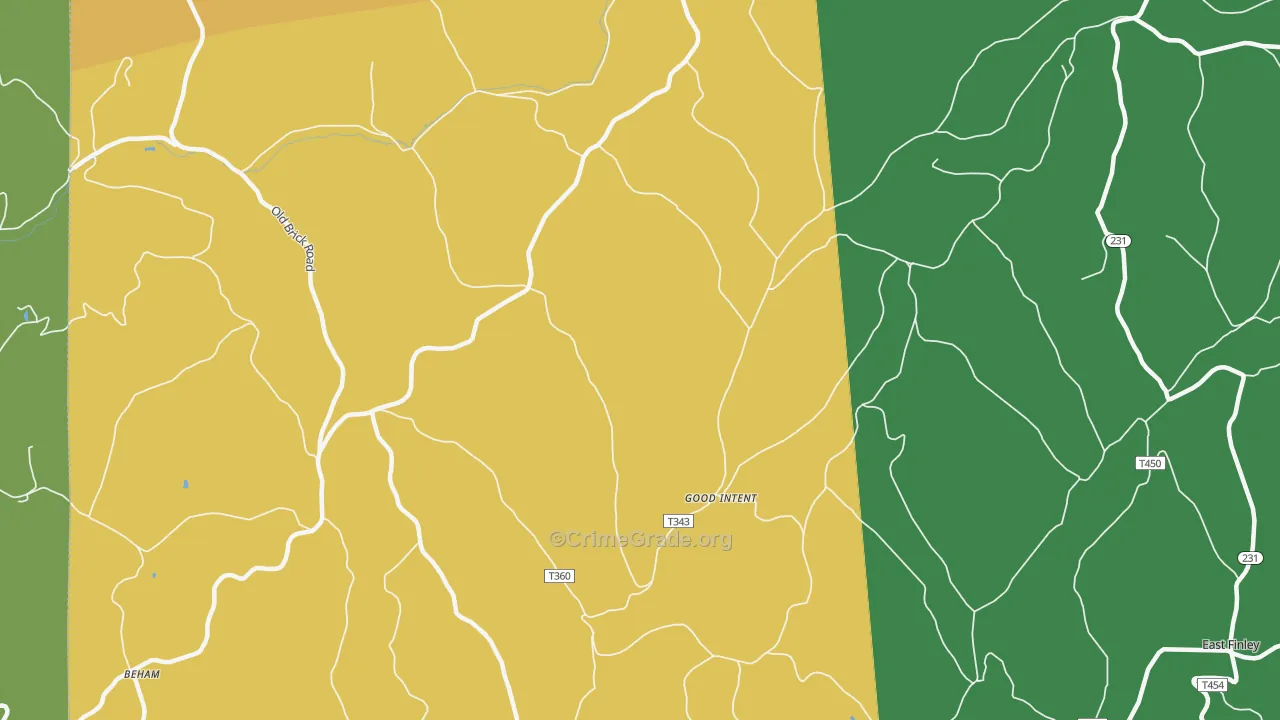 Good Intent, PA Map of Murder Rates