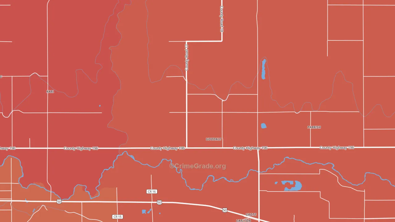 Goodale, CO Map of Murder Rates