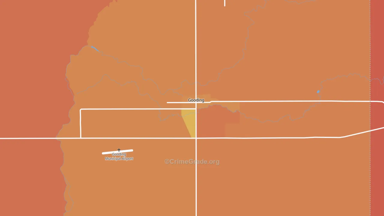 Gooding, ID Map of Murder Rates