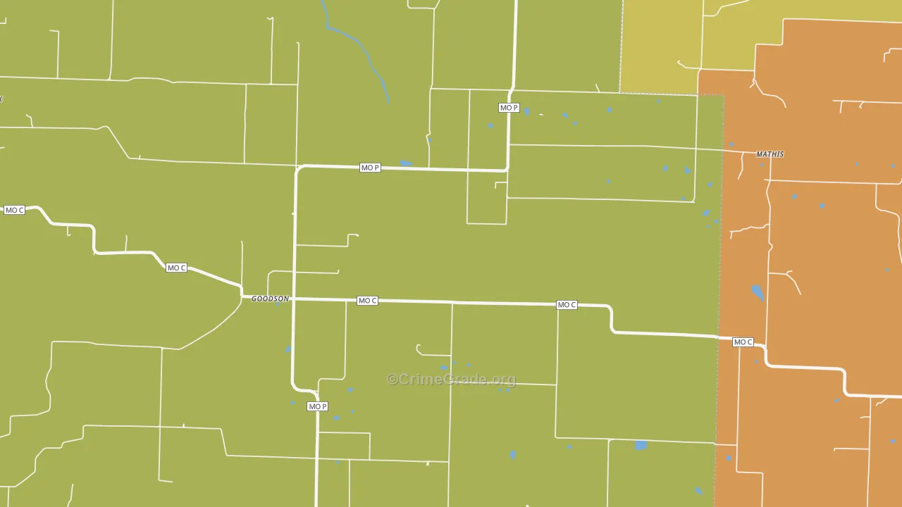 Goodson, MO Map of Murder Rates