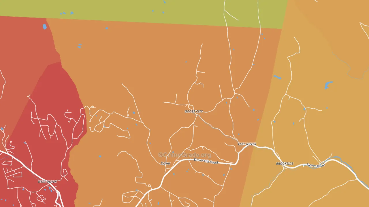 Goose City, VT Map of Murder Rates
