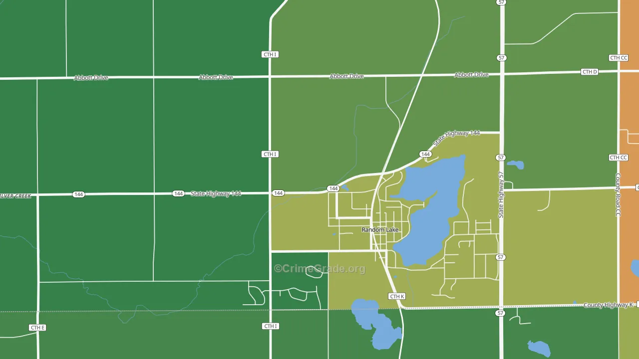 Gooseville, WI Map of Murder Rates