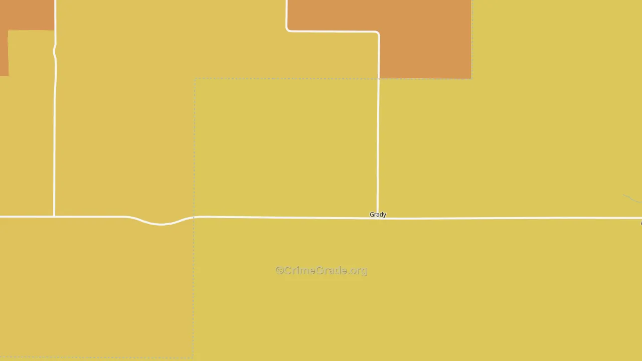 Grady, NM Map of Murder Rates