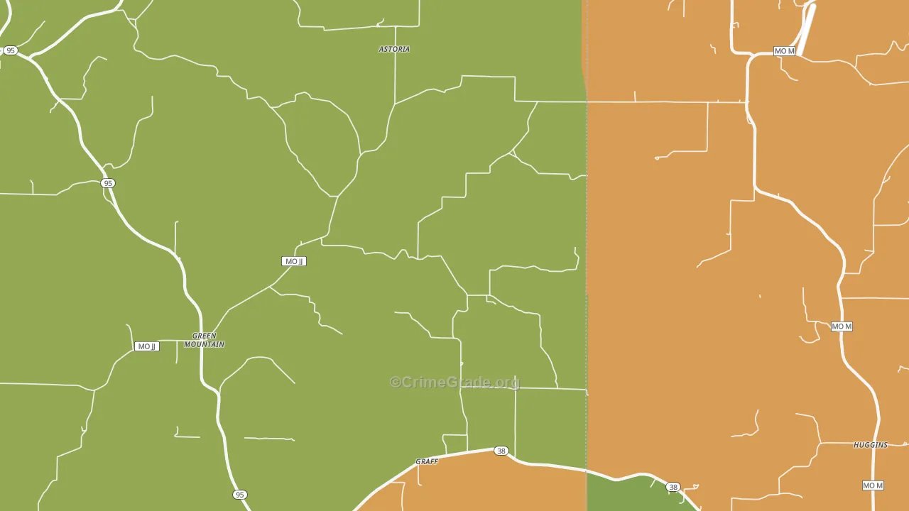 Graff, MO Map of Murder Rates