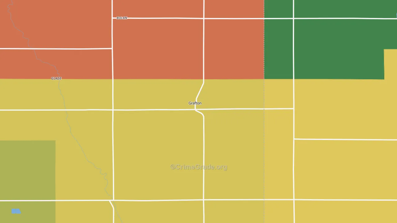 Grafton, IA Map of Murder Rates