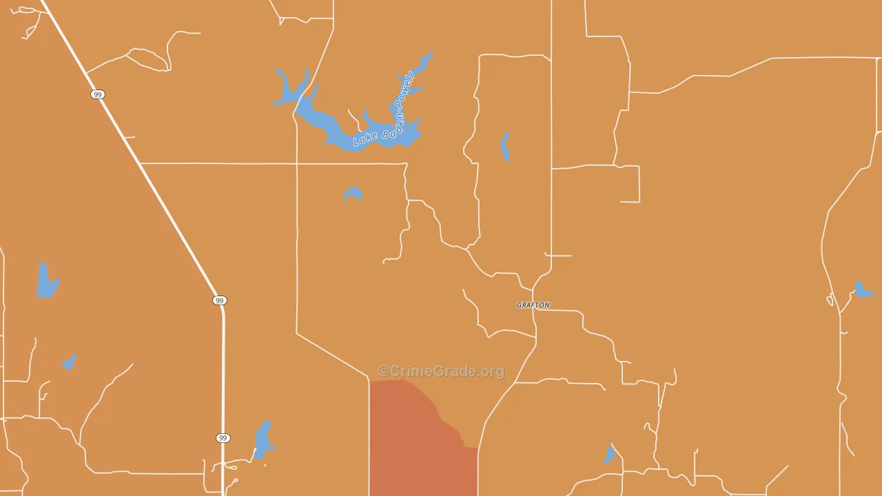 Grafton, KS Map of Murder Rates