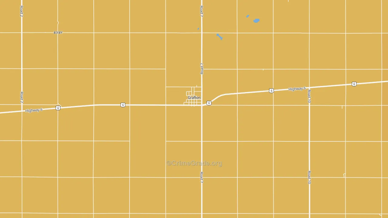 Grafton, NE Map of Murder Rates