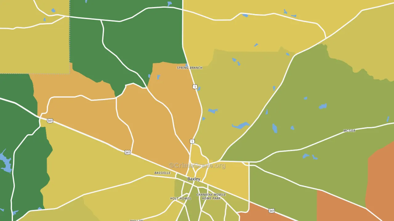 Graham, GA Map of Murder Rates