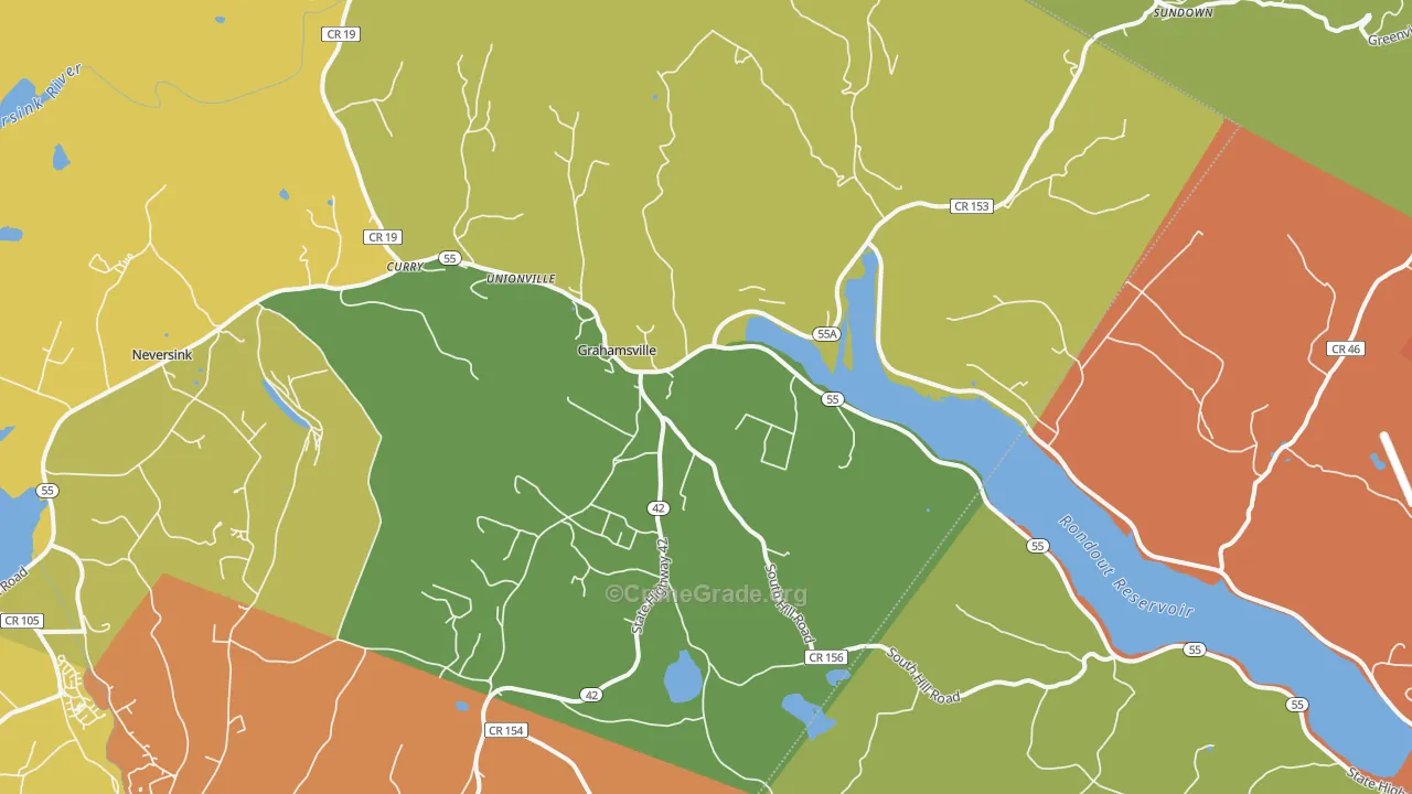 Grahamsville, NY Map of Murder Rates