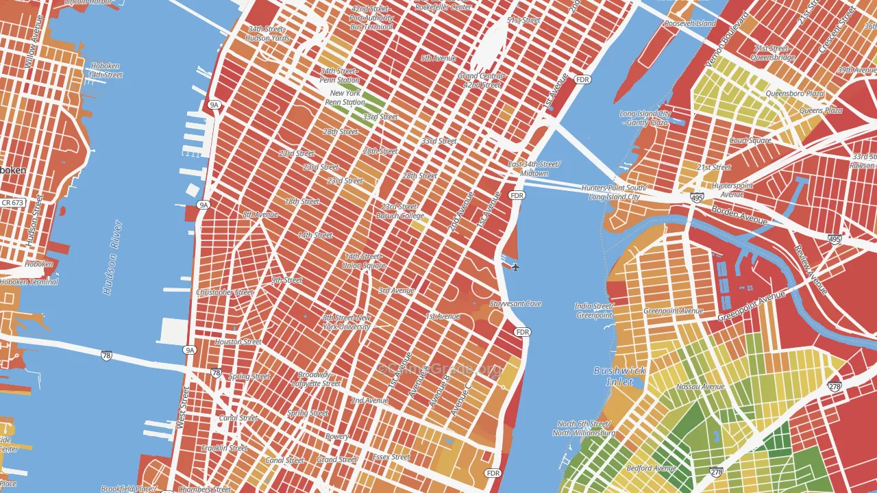 Gramercy, Manhattan, NY Map of Murder Rates
