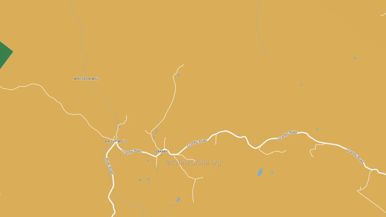 Granby, VT Map of Murder Rates