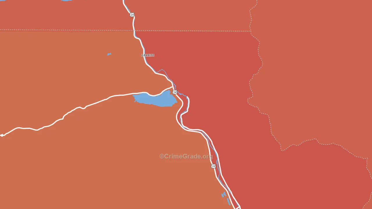 Granite, CO Map of Murder Rates