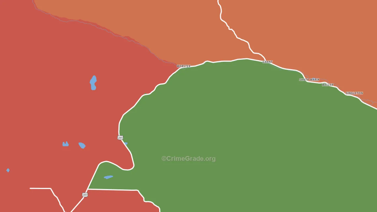 Grant, CO Map of Murder Rates