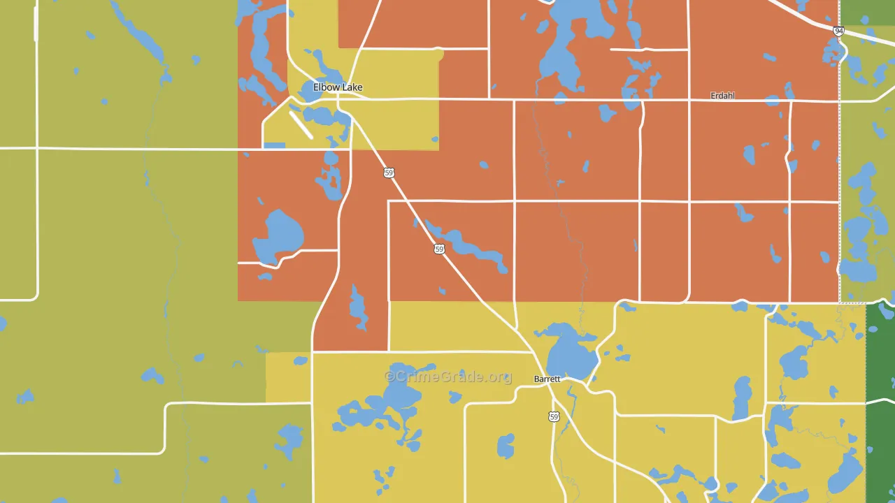 Grant County, MN Map of Murder Rates