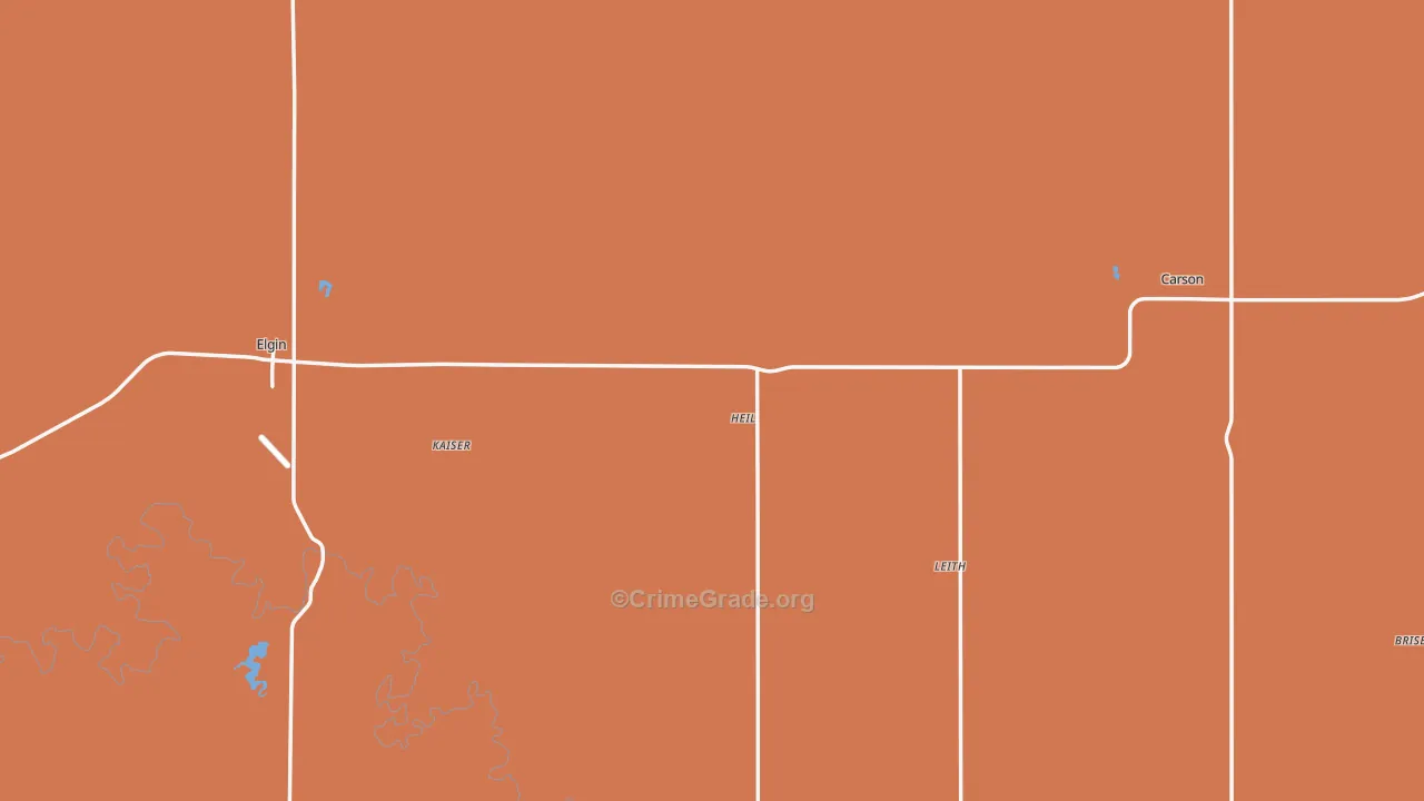 Grant County, ND Map of Murder Rates