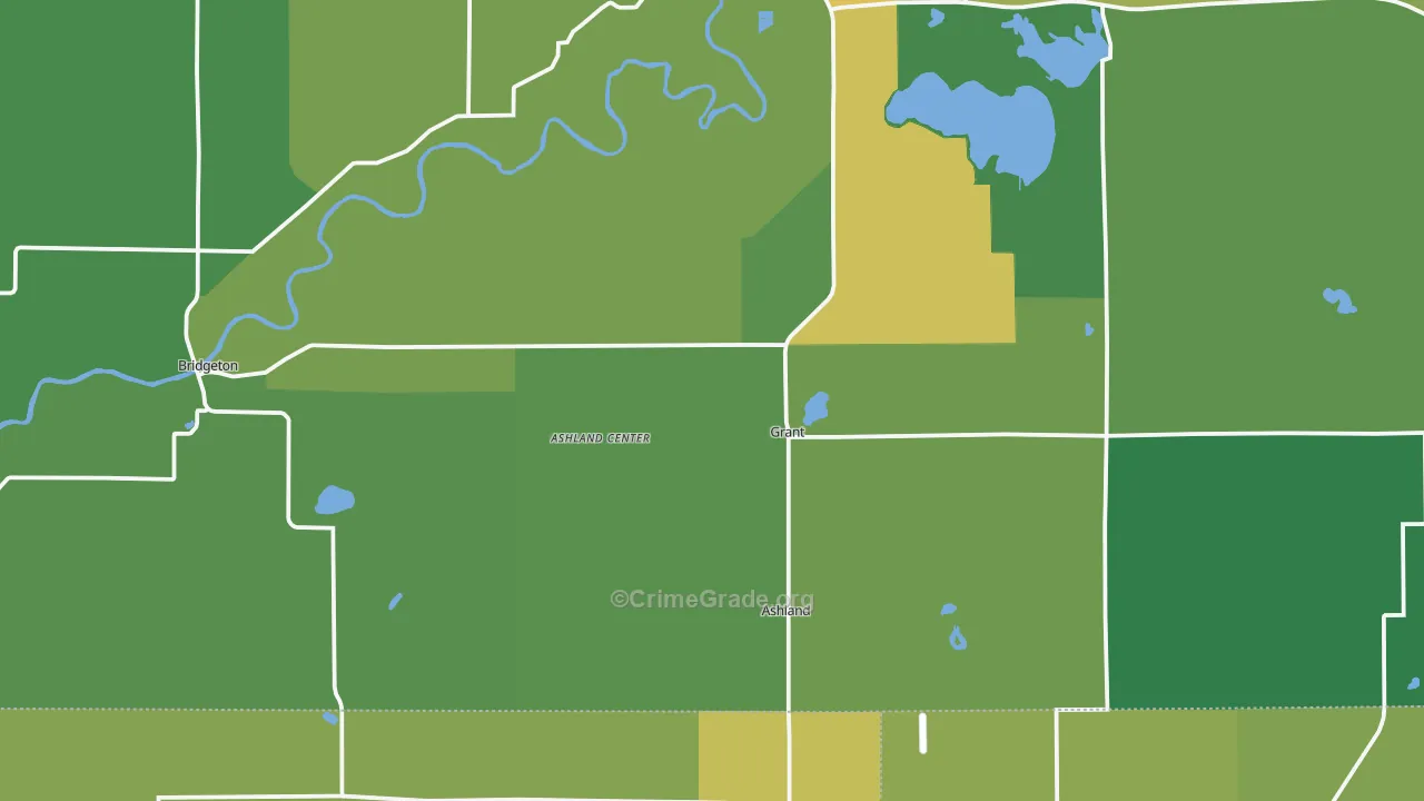 Grant, MI Map of Murder Rates