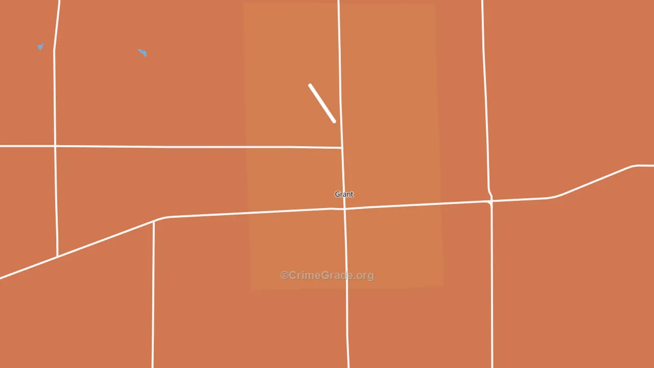 Grant, NE Map of Murder Rates