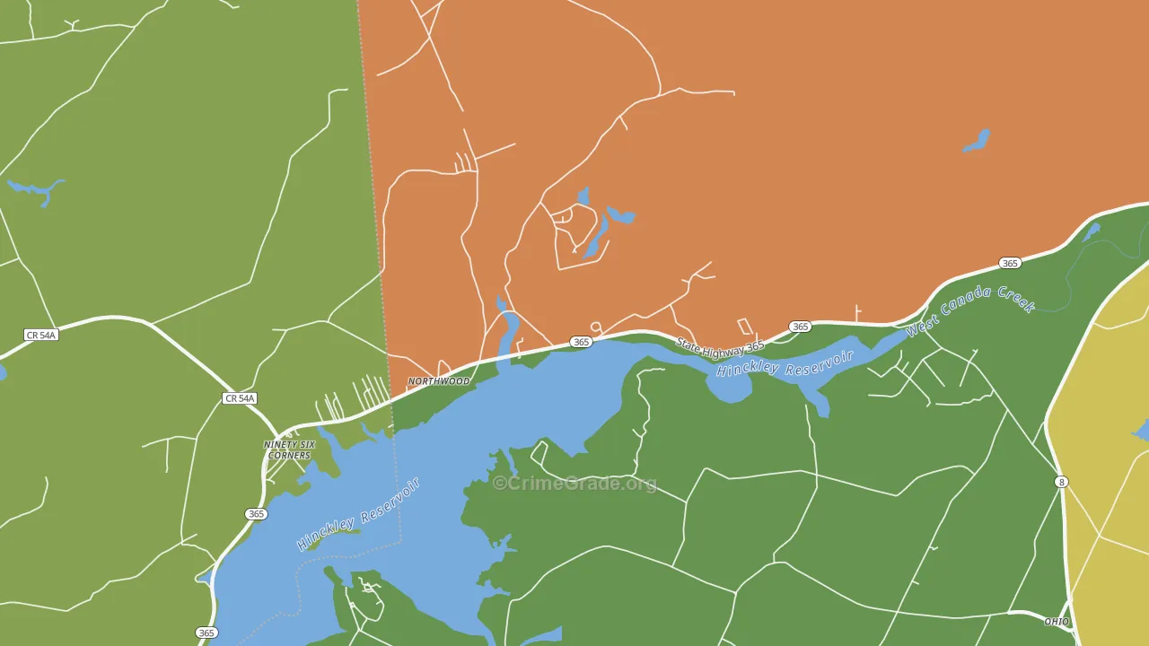 Grant, NY Map of Murder Rates