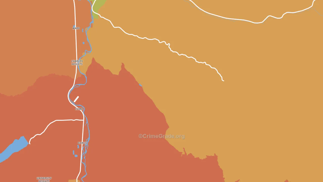 Grantsdale, MT Map of Murder Rates