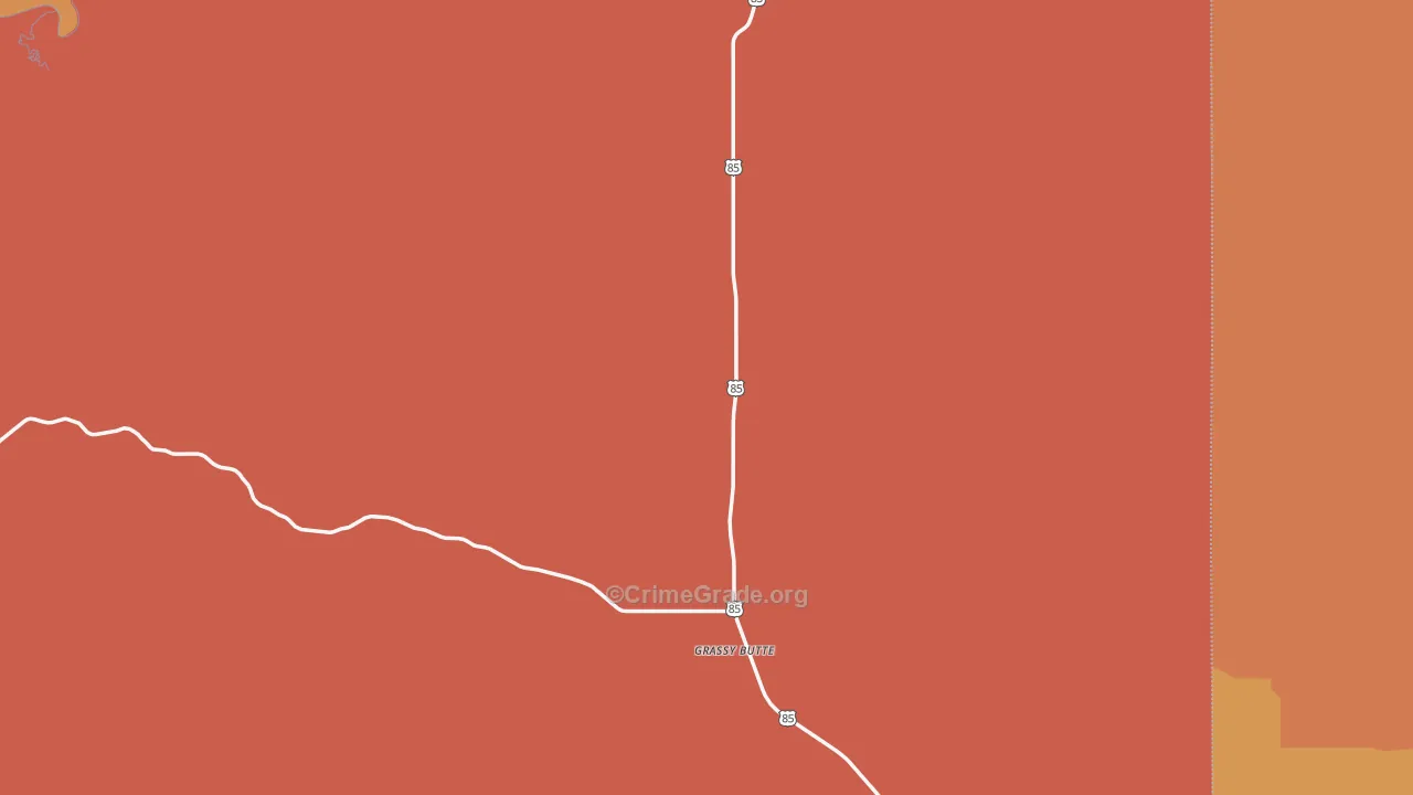 Grassy Butte, ND Map of Murder Rates