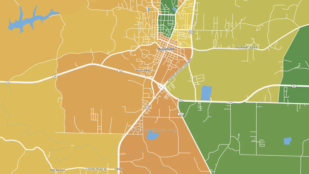 Gravel Hill, AL Map of Murder Rates