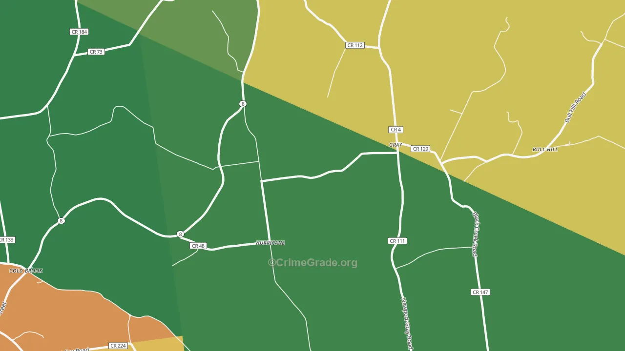 Gray, NY Map of Murder Rates