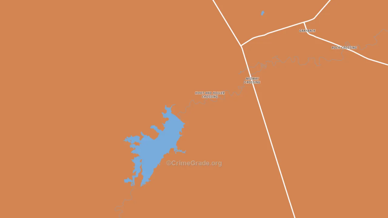Grayback, TX Map of Murder Rates