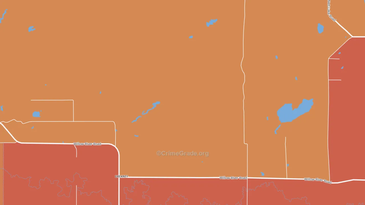 Greaney, MN Map of Murder Rates
