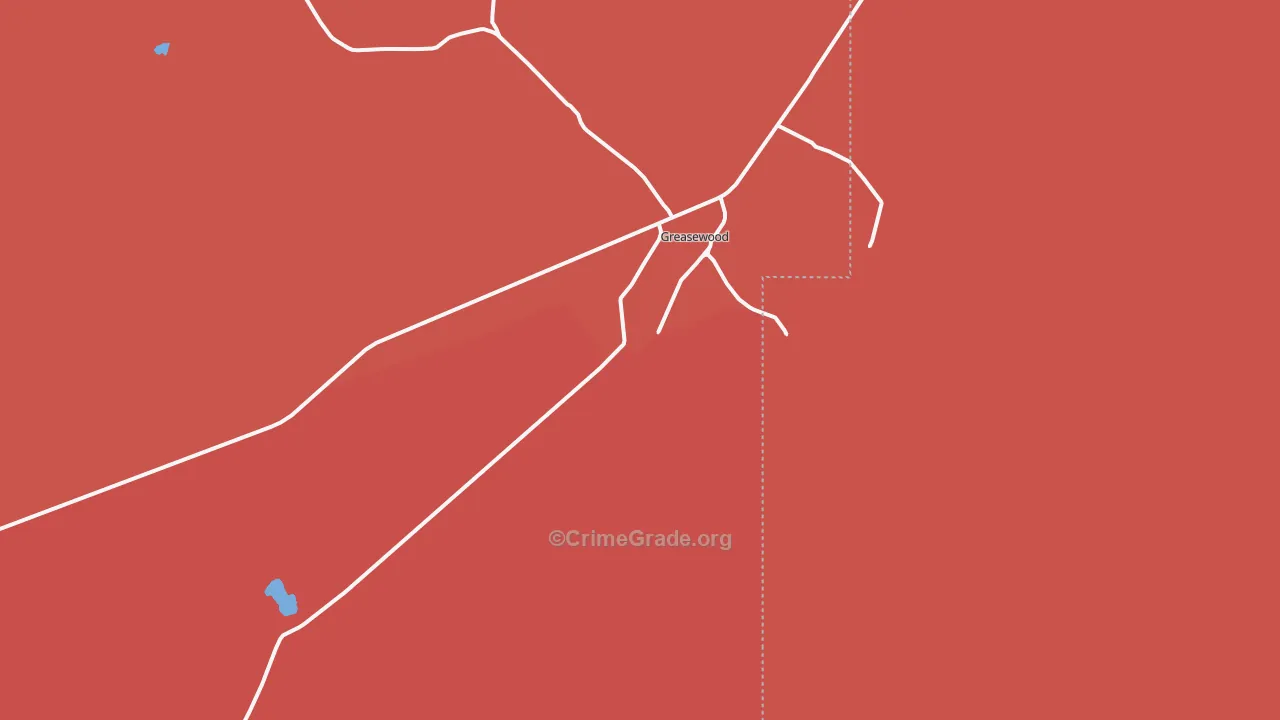 Greasewood, AZ Map of Murder Rates