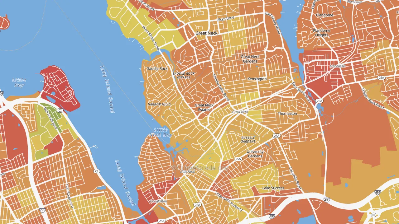 Great Neck Estates, NY Map of Murder Rates