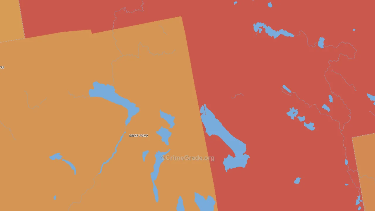 Great Pond, ME Map of Murder Rates