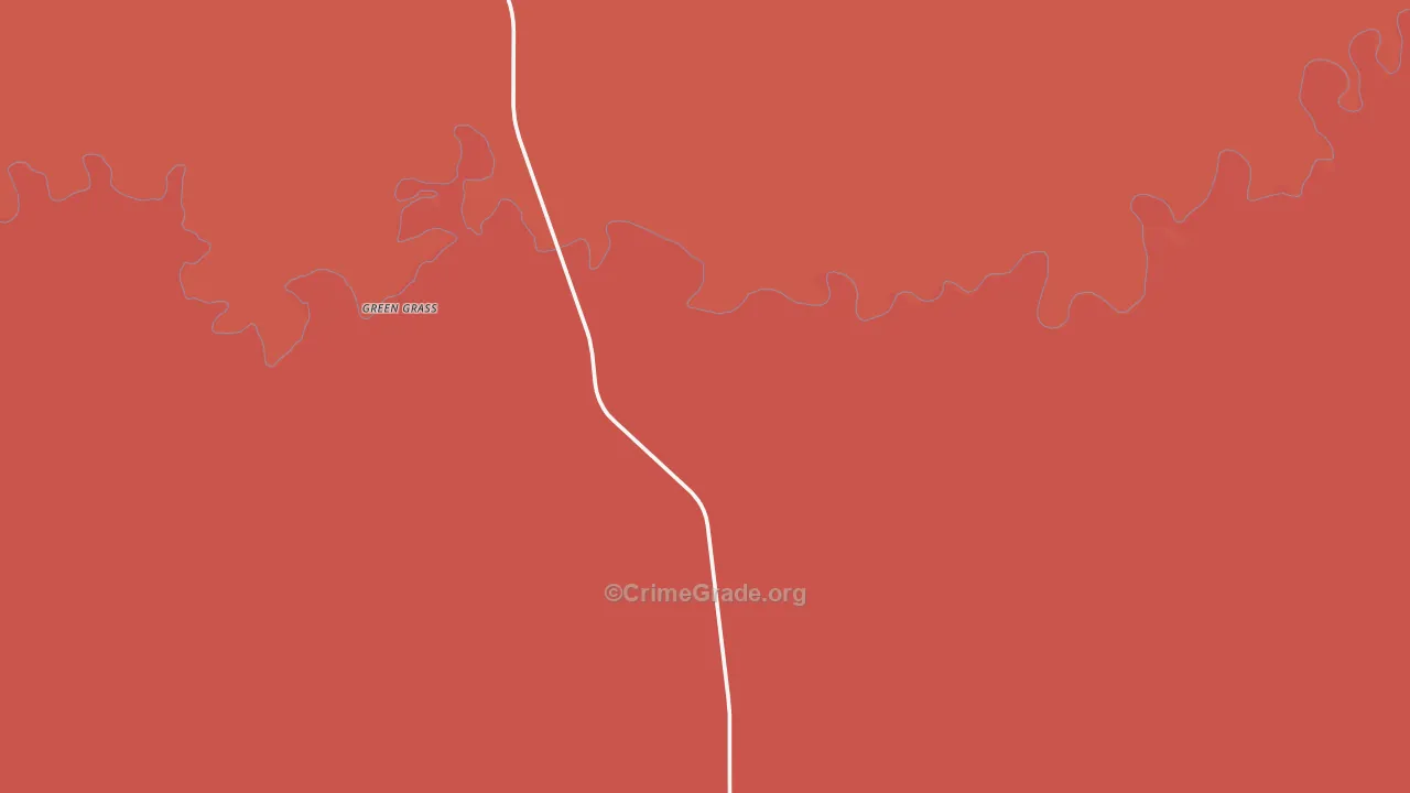 Green Grass, SD Map of Murder Rates