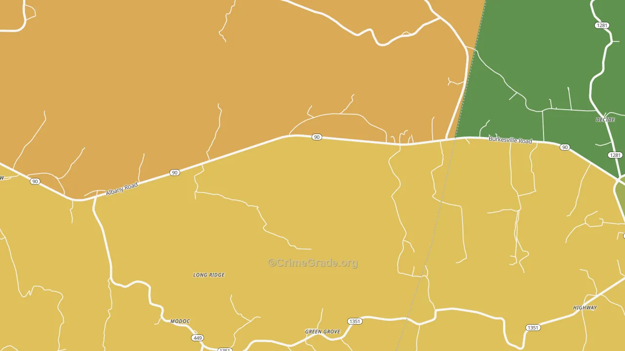 Green Grove, KY Map of Murder Rates