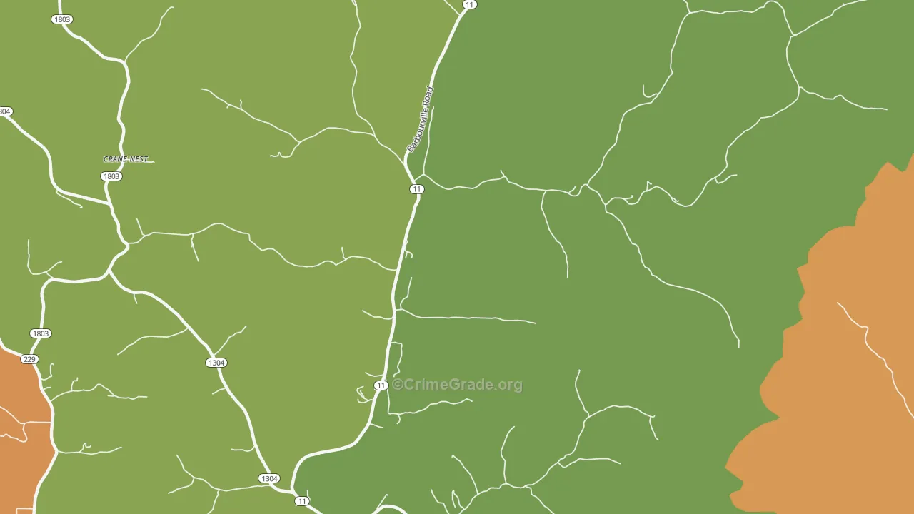 Green Road, KY Map of Murder Rates