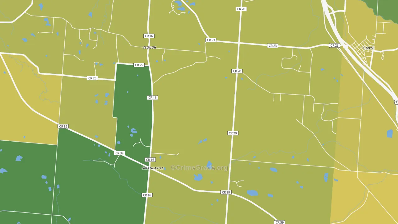 Greencastle, OH Map of Murder Rates