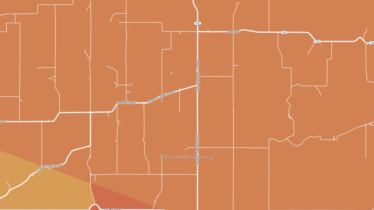 Greencreek, ID Map of Murder Rates