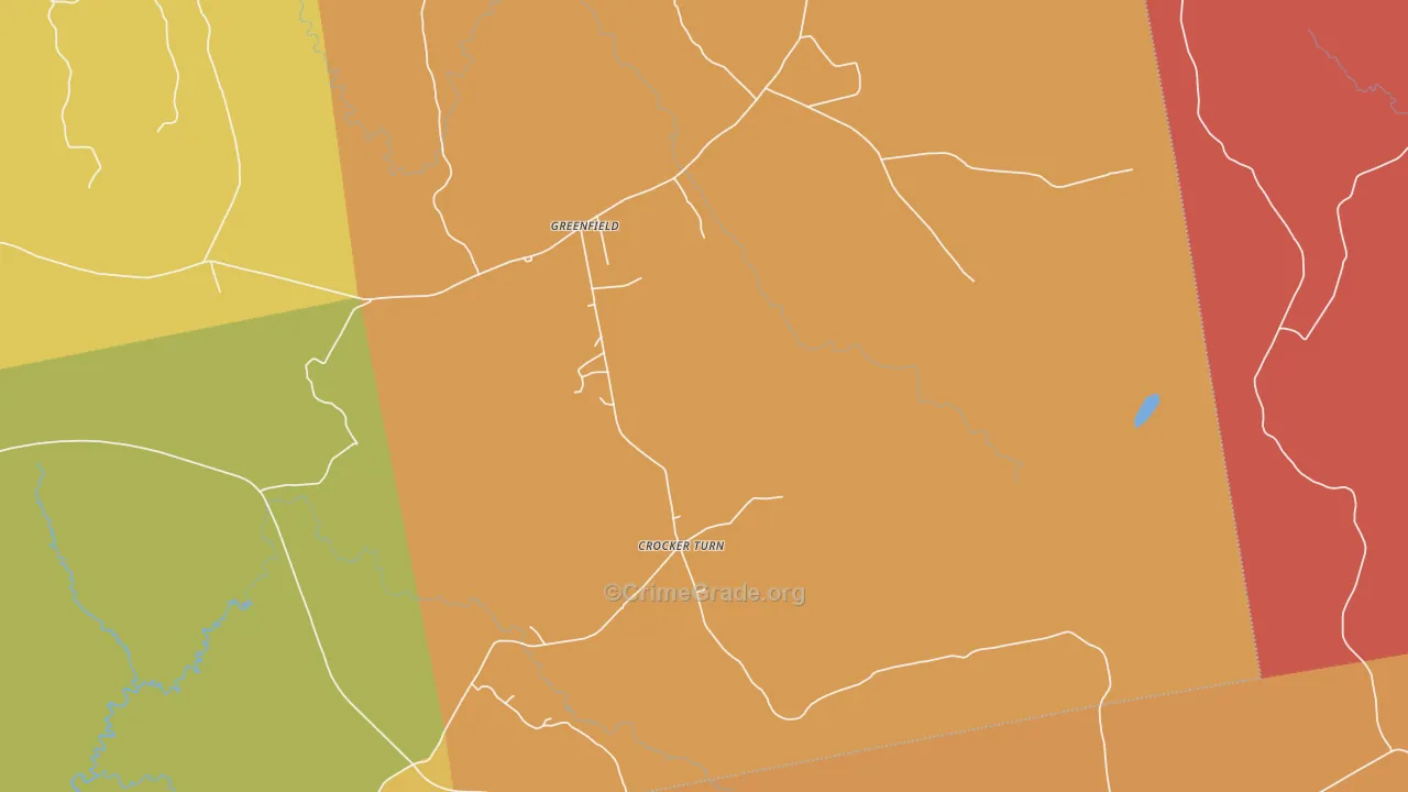 Greenfield, ME Map of Murder Rates