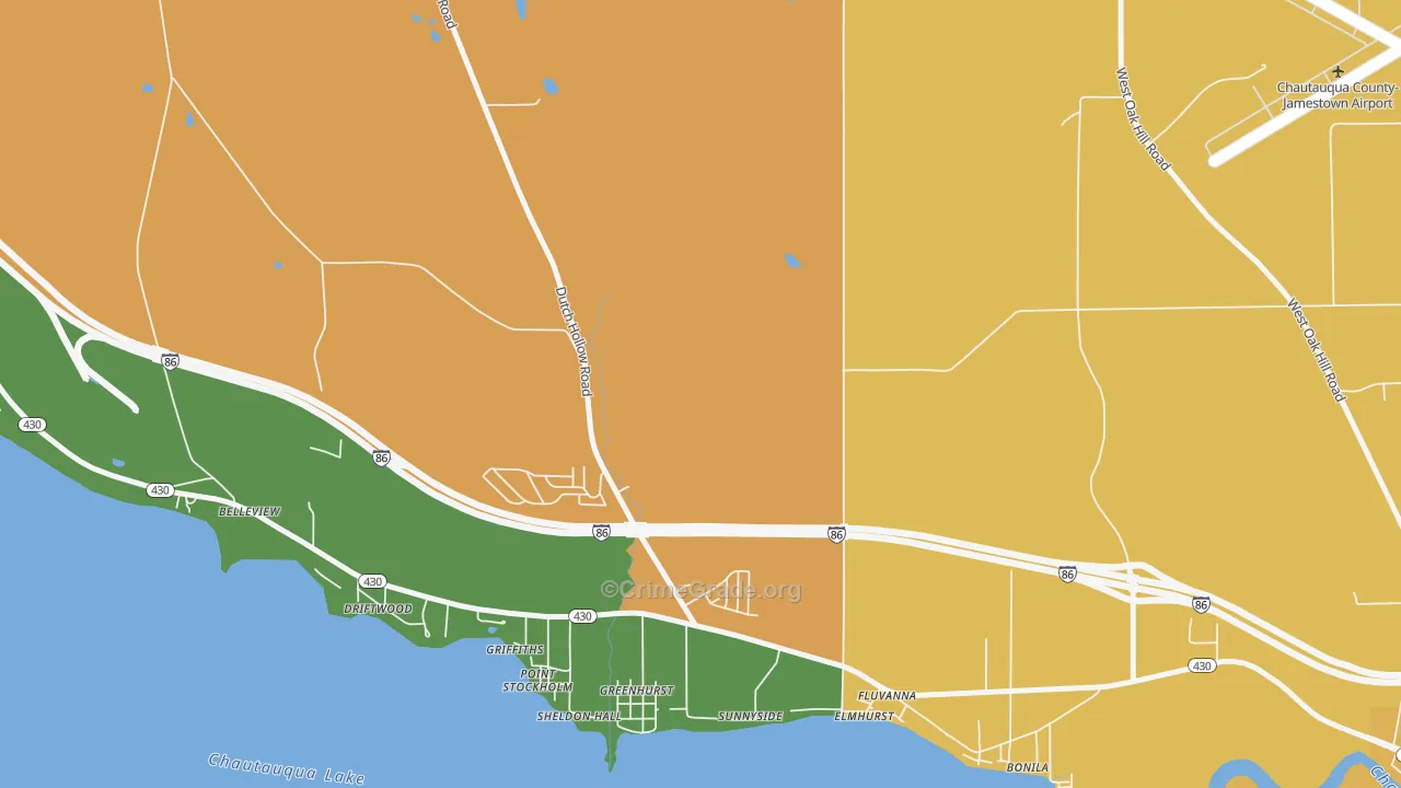 Greenhurst, NY Map of Murder Rates