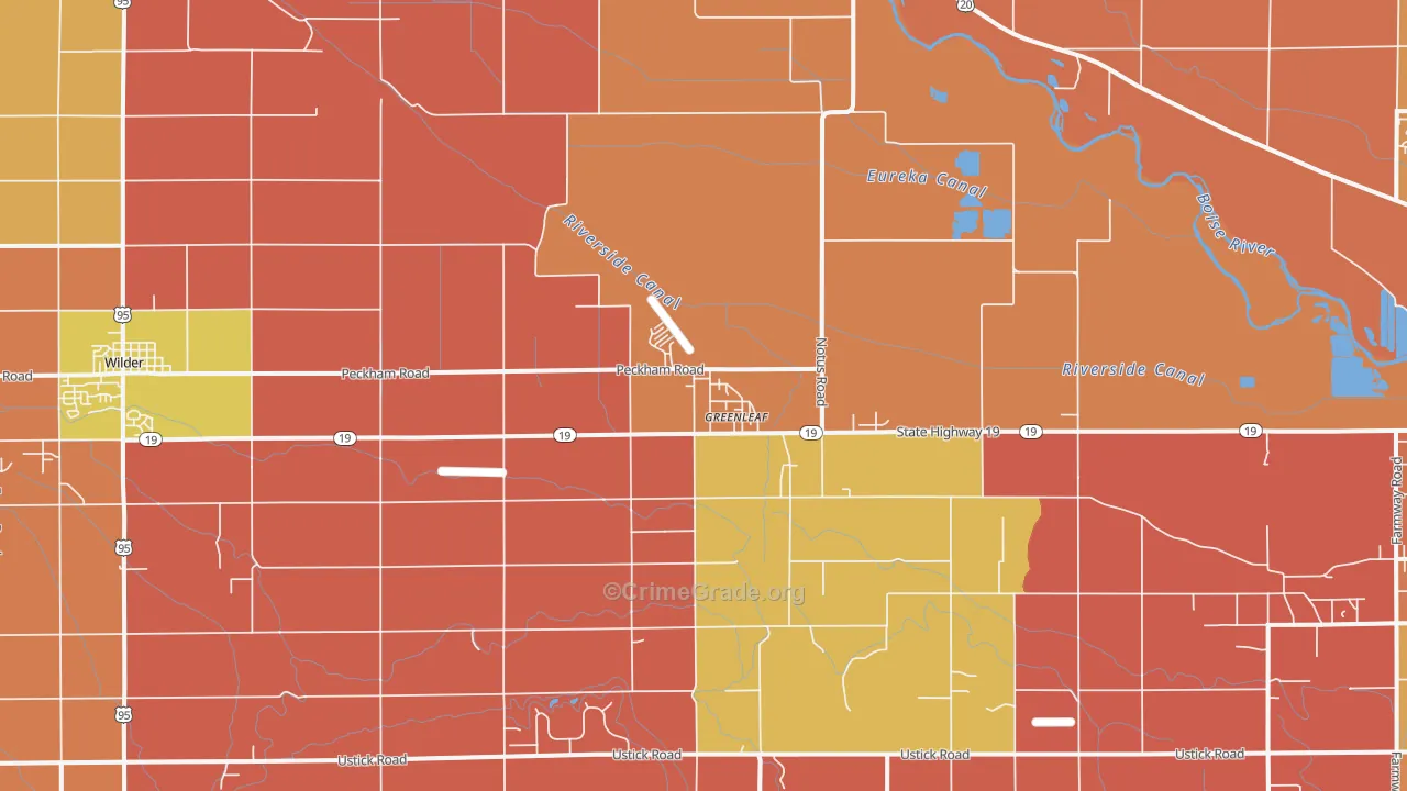 Greenleaf, ID Map of Murder Rates