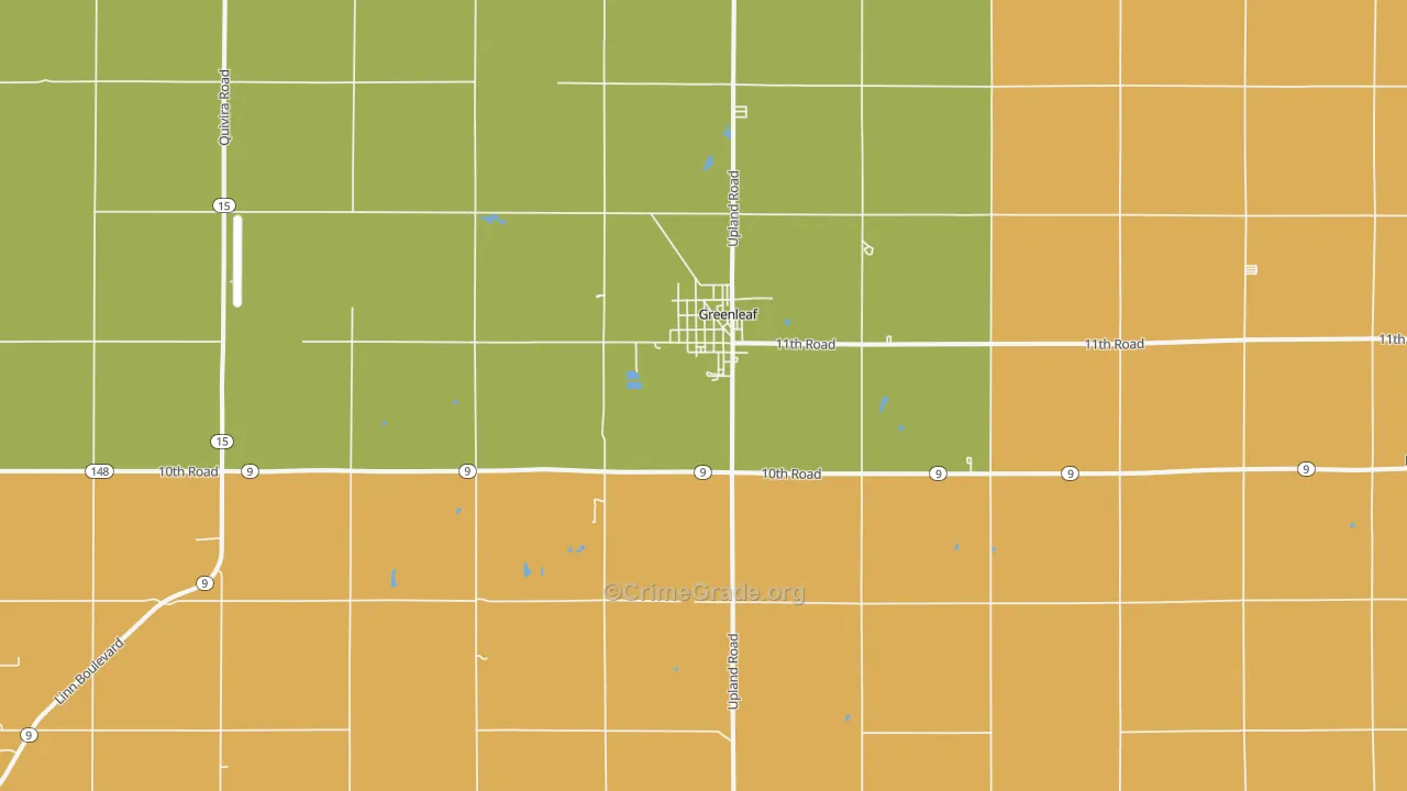 Greenleaf, KS Map of Murder Rates