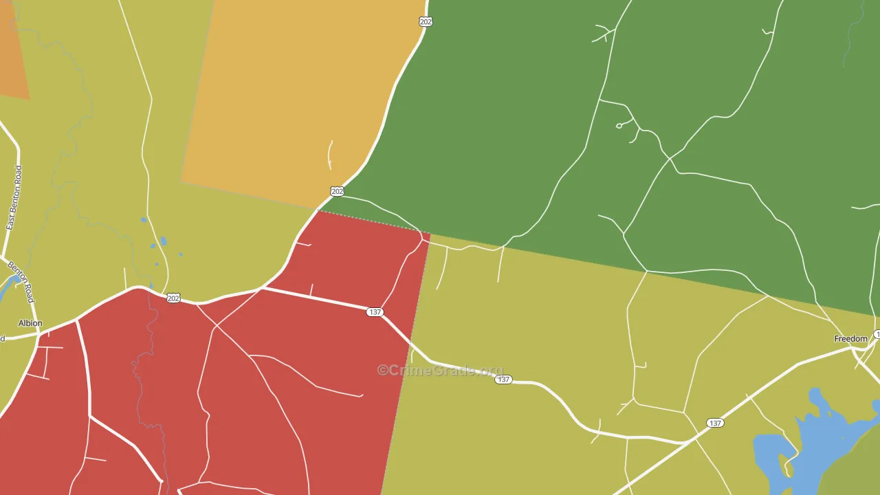 Greens Corner, ME Map of Murder Rates